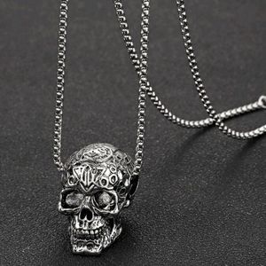 Filigree skull pendant and chain NEW